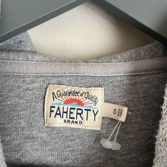 NEW Faherty Baja Beach Striped Terry Hoodie Size Small - Picture 5 of 10